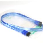 #SATA-024-001 SATAII Cable Straight Transparent 24in