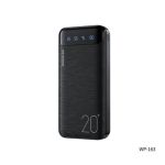 20000mAh Fast Charging Power Bank Blackw/ LED Display