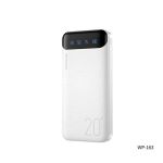 20000mAh Fast Charging Power Bank Whitew/ LED Display