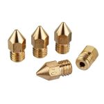 5pcs Original 0.4mm MK8 Thread Extruder Nozzle ForEnder & CR Series 3D Printer(EXCEPT CR-10S PRO AND CR-X)