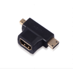 Micro HDMI & Mini HDMI Male to HDMI Female Adapter