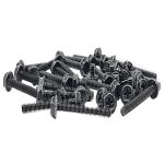 MC SCW-WC632 40 Pcs Radiator Screw Set 6-32 UNC Mixed 5mm x 20 & 30mm x 20 Black