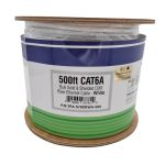 MC TR4-570SRWH-500 500 FT CAT 6A Solid & Shielded F/UTP CMR Riser Bulk Ethernet Cable White