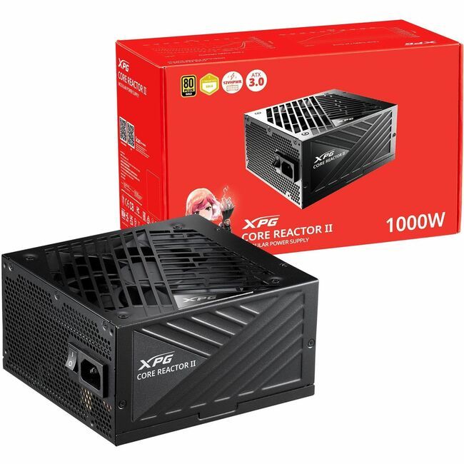 ADATA COREREACTORII750G-BKCUS XPG Core Reactor II 750W ATX 3.0 Power Supply  80 PLUS Gold Rated Fully Modular