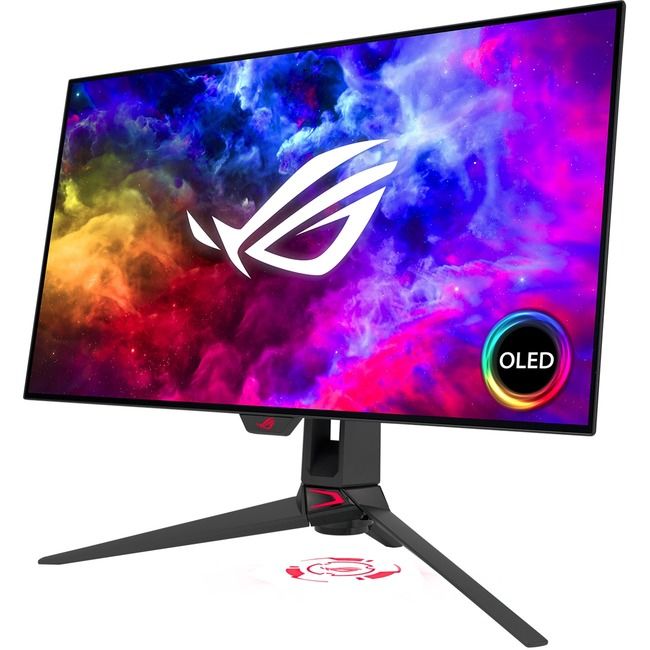 ASUS PG27AQDM ROG Swift OLED 27in Gaming Monitor Flat Panel WQHD 2560 x  1440 (2K) 240 Hz FreeSync Premium & G-Sync