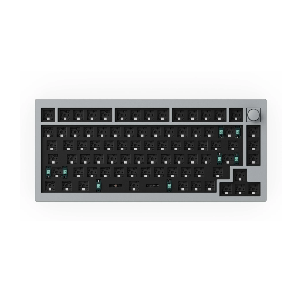 Keychron Q1-B2 Q1 QMK Custom Mechanical Keyboard Version 2 Barebone Knob  Silver Grey